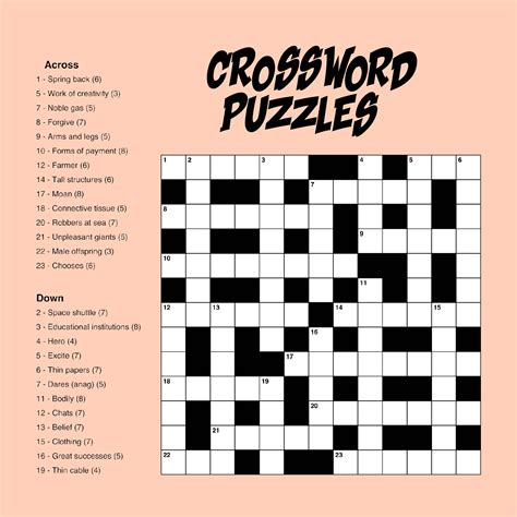 give crossword puzzle.
